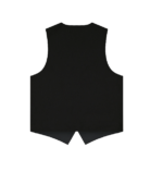 Men's Black Vest Back