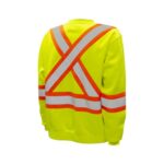 Hight Vis Lime Sweatshirt Back