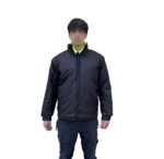 Reversible Security Winter Jacket Black Back Front