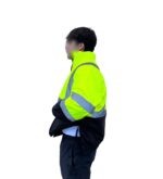 Reversible Security Winter Jacket Hi Vis Side Zippers