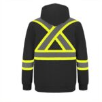 Hi Vis Hoodie Black Back