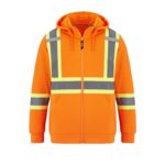 Hi Vis Hoodie Orange Front