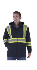 Navy Hi Vis Hoodie Main
