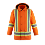 Hi Vis Cotton Canvas Parka Orange