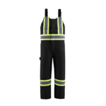 Hi Vis Insulated Overalls Black