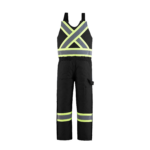 Hi Vis Insulated Overalls Black Back