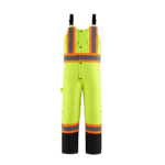 Hi Vis Insulated Overalls Lime