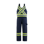 Hi Vis Insulated Overalls Navy Back