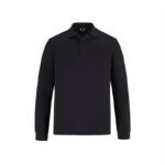 Long Sleeve Dry Fit Polo Shirt - Black
