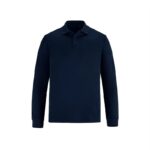 Long Sleeve Dry Fit Polo Shirt - Navy