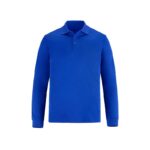 Long Sleeve Dry Fit Polo Shirt - Royal