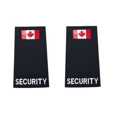 PVC Embossed Canadian Flag Epaulette Pair