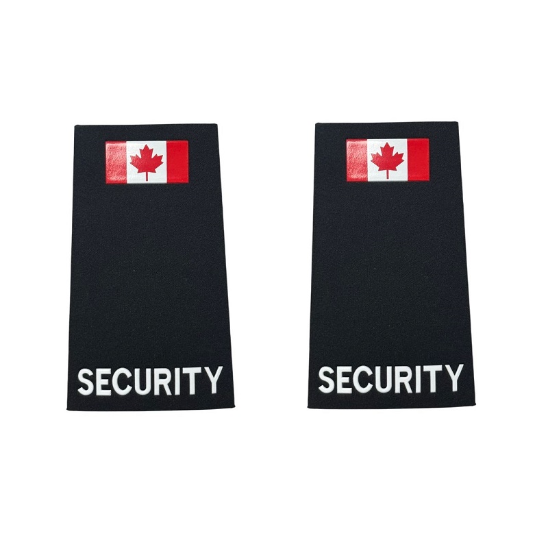 PVC Embossed Canadian Flag Epaulette Pair