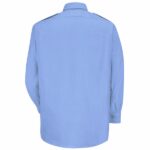 Medium Blue Security Shirt Long Sleeve - Image 2