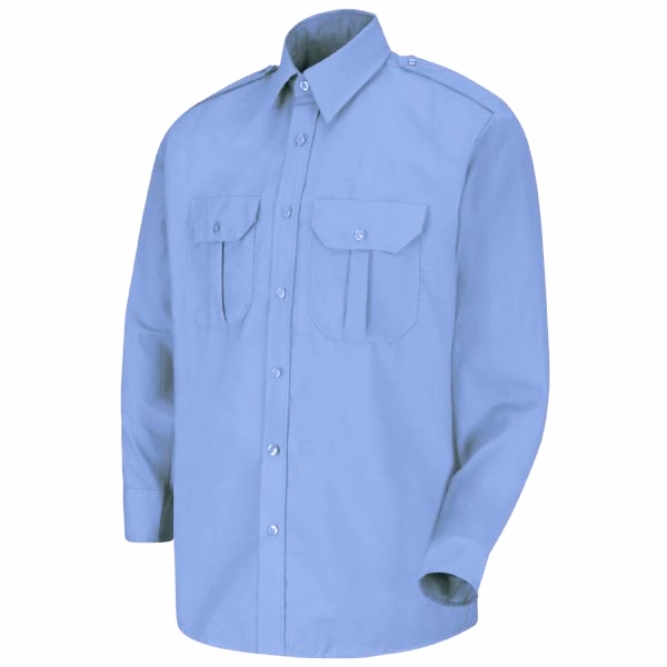 Medium Blue Security Shirt Long Sleeve